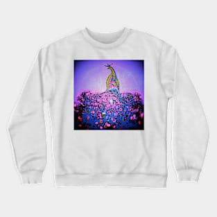 Rainbow Peacock Crewneck Sweatshirt